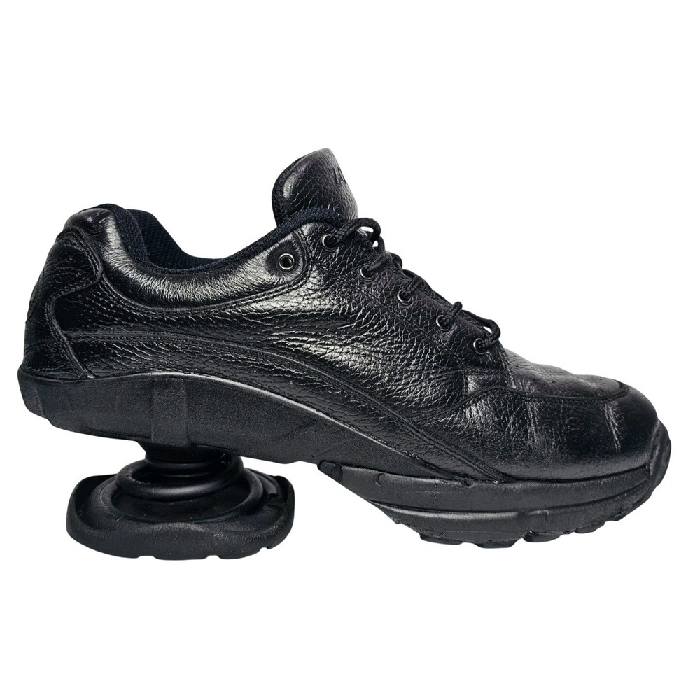 Z-Coil Freedom Mens 11 Black Leather Orthotic Walking Shoes Enclosed Spring Heel